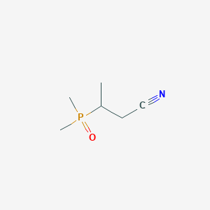 molecular formula C6H12NOP B2522627 3-ジメチルホスホリルブタンニトリル CAS No. 2411230-07-2