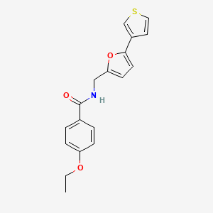 molecular formula C18H17NO3S B2522629 4-乙氧基-N-((5-(噻吩-3-基)呋喃-2-基)甲基)苯甲酰胺 CAS No. 2034594-97-1