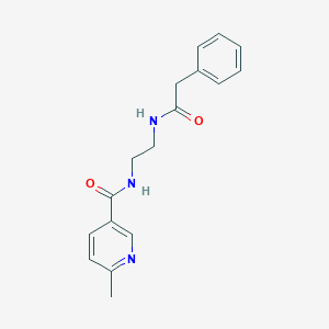 molecular formula C17H19N3O2 B252263 6-Methyl-N-(2-phenylacetylamino-ethyl)-nicotinamide 