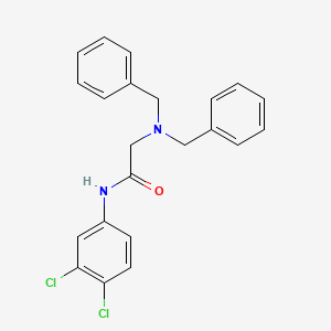 molecular formula C22H20Cl2N2O B2522631 2-(dibenzylamino)-N-(3,4-dichlorophenyl)acetamide CAS No. 298215-66-4