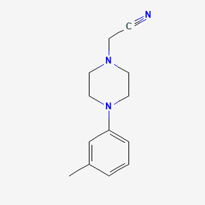 molecular formula C13H17N3 B2522648 2-[4-(3-Methylphenyl)piperazin-1-yl]acetonitrile CAS No. 25024-97-9