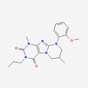 9-(2-methoxyphenyl)-1,7-dimethyl-3-propyl-7,8-dihydro-6H-purino[7,8-a]pyrimidine-2,4-dione