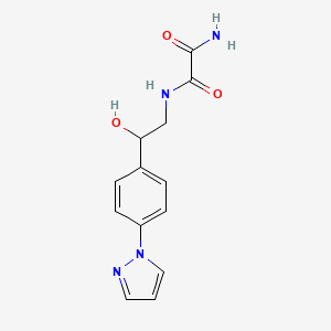 N'-[2-Hydroxy-2-(4-pyrazol-1-ylphenyl)ethyl]oxamide