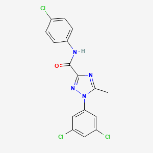 N-(4-chlorophenyl)-1-(3,5-dichlorophenyl)-5-methyl-1H-1,2,4-triazole-3-carboxamide