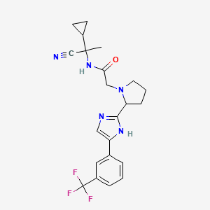 N-(1-cyano-1-cyclopropylethyl)-2-(2-{4-[3-(trifluoromethyl)phenyl]-1H-imidazol-2-yl}pyrrolidin-1-yl)acetamide