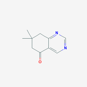 molecular formula C10H12N2O B2522671 7,7-二甲基-5,6,7,8-四氢喹唑啉-5-酮 CAS No. 467225-63-4