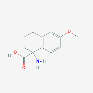 molecular formula C12H15NO3 B2522678 1-氨基-6-甲氧基-1,2,3,4-四氢萘-1-羧酸 CAS No. 153707-94-9