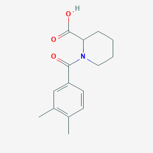 molecular formula C15H19NO3 B2522679 1-(3,4-二甲基苯甲酰)哌啶-2-羧酸 CAS No. 1101848-98-9