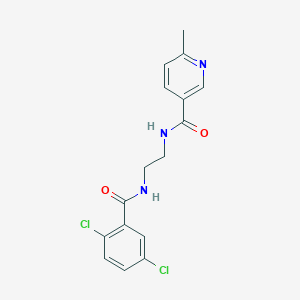 molecular formula C16H15Cl2N3O2 B252268 N-(2-{[(2,5-dichlorophenyl)carbonyl]amino}ethyl)-6-methylpyridine-3-carboxamide 