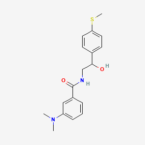 molecular formula C18H22N2O2S B2522703 3-(dimethylamino)-N-(2-hydroxy-2-(4-(methylthio)phenyl)ethyl)benzamide CAS No. 1448044-88-9