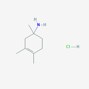 molecular formula C9H18ClN B2522707 1,3,4-Trimethylcyclohex-3-en-1-amine hydrochloride CAS No. 2137780-79-9