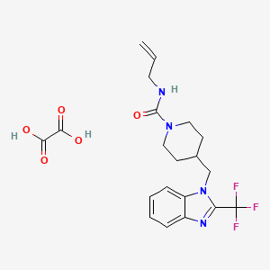 N-allyl-4-((2-(trifluoromethyl)-1H-benzo[d]imidazol-1-yl)methyl)piperidine-1-carboxamide oxalate