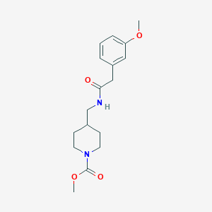 molecular formula C17H24N2O4 B2522713 Methyl 4-((2-(3-methoxyphenyl)acetamido)methyl)piperidine-1-carboxylate CAS No. 1235658-39-5