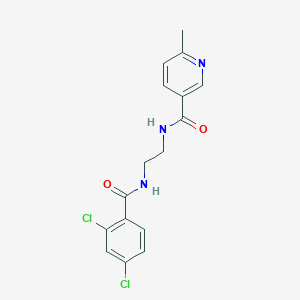 N-(2-{[(2,4-dichlorophenyl)carbonyl]amino}ethyl)-6-methylpyridine-3-carboxamide