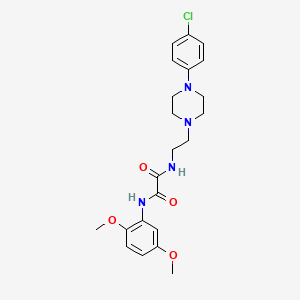 molecular formula C22H27ClN4O4 B2522730 N1-(2-(4-(4-氯苯基)哌嗪-1-基)乙基)-N2-(2,5-二甲氧基苯基)草酰胺 CAS No. 1049576-89-7