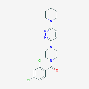 (2,4-Dichlorophenyl)(4-(6-(piperidin-1-yl)pyridazin-3-yl)piperazin-1-yl)methanone