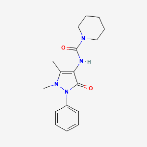 N-(1,5-dimethyl-3-oxo-2-phenylpyrazol-4-yl)piperidine-1-carboxamide