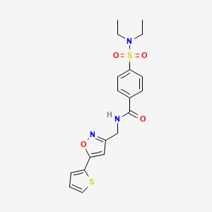 4-(N,N-diethylsulfamoyl)-N-((5-(thiophen-2-yl)isoxazol-3-yl)methyl)benzamide