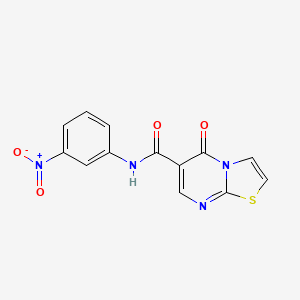 N-(3-nitrophenyl)-5-oxo-5H-thiazolo[3,2-a]pyrimidine-6-carboxamide