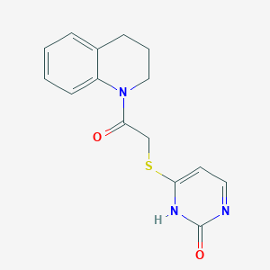 4-((2-(3,4-dihydroquinolin-1(2H)-yl)-2-oxoethyl)thio)pyrimidin-2(1H)-one