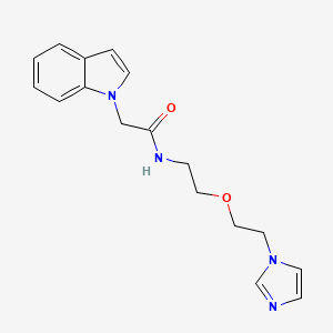 N-(2-(2-(1H-imidazol-1-yl)ethoxy)ethyl)-2-(1H-indol-1-yl)acetamide