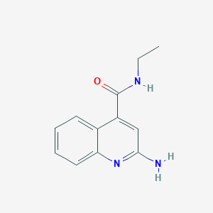 molecular formula C12H13N3O B2522810 2-amino-N-ethylquinoline-4-carboxamide CAS No. 1248266-20-7