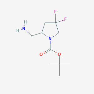 Tert-butyl 2-(aminomethyl)-4,4-difluoropyrrolidine-1-carboxylate