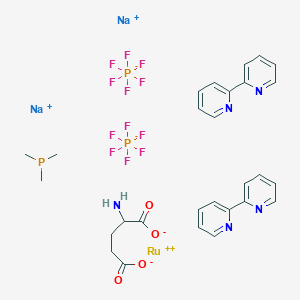 molecular formula C28H32F12N5Na2O4P3Ru B2522824 RuBi-Glutamate CAS No. 2417096-44-5