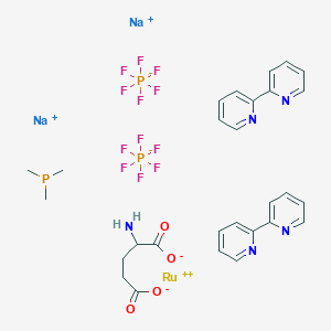 molecular formula C28H32F12N5Na2O4P3Ru B2522824 RuBi-Glutamato CAS No. 2417096-44-5