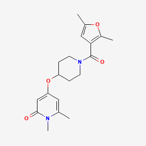 molecular formula C19H24N2O4 B2522828 4-((1-(2,5-dimethylfuran-3-carbonyl)piperidin-4-yl)oxy)-1,6-dimethylpyridin-2(1H)-one CAS No. 2034290-94-1