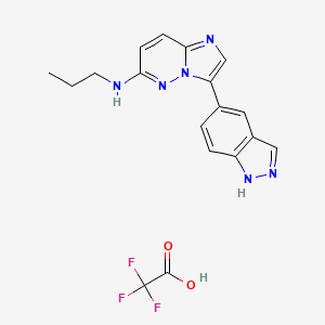 molecular formula C18H17F3N6O2 B2522834 CHR 6494 trifluoroacetate CAS No. 1333377-65-3; 1458630-17-5