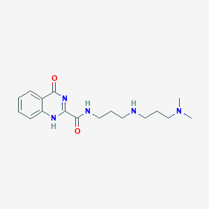 N-[3-[3-(dimethylamino)propylamino]propyl]-4-oxo-1H-quinazoline-2-carboxamide