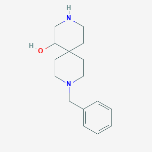 molecular formula C16H24N2O B2522840 C(C1=CC=CC=C1)N1Ccc2(ccncc2O)CC1 CAS No. 1800218-66-9