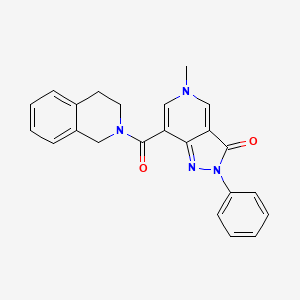 5-methyl-2-phenyl-7-(1,2,3,4-tetrahydroisoquinoline-2-carbonyl)-2H-pyrazolo[4,3-c]pyridin-3(5H)-one