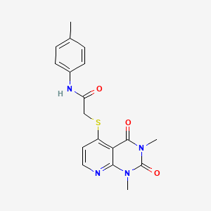 2-(1,3-dimethyl-2,4-dioxopyrido[2,3-d]pyrimidin-5-yl)sulfanyl-N-(4-methylphenyl)acetamide
