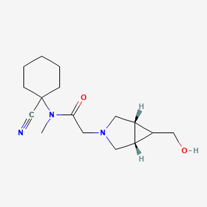 N-(1-Cyanocyclohexyl)-2-[(1S,5R)-6-(hydroxymethyl)-3-azabicyclo[3.1.0]hexan-3-yl]-N-methylacetamide