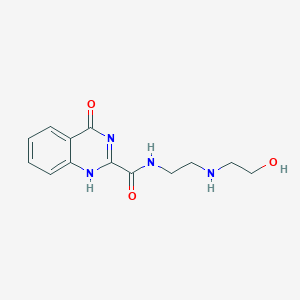 molecular formula C13H16N4O3 B252285 N-[2-(2-hydroxyethylamino)ethyl]-4-oxo-1H-quinazoline-2-carboxamide 