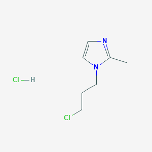 molecular formula C7H12Cl2N2 B2522854 1-(3-Chloropropyl)-2-methyl-1H-imidazole hydrochloride CAS No. 136609-54-6; 1421601-58-2
