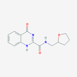 molecular formula C14H15N3O3 B252286 4-oxo-N-(oxolan-2-ylmethyl)-1H-quinazoline-2-carboxamide 