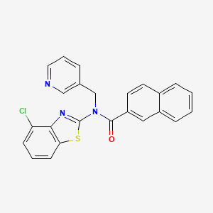 N-(4-chlorobenzo[d]thiazol-2-yl)-N-(pyridin-3-ylmethyl)-2-naphthamide