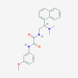 N1-(2-(dimethylamino)-2-(naphthalen-1-yl)ethyl)-N2-(3-methoxyphenyl)oxalamide