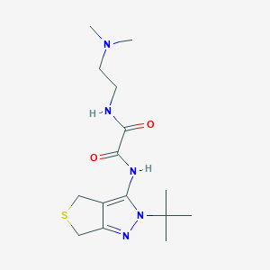 N1-(2-(tert-butyl)-4,6-dihydro-2H-thieno[3,4-c]pyrazol-3-yl)-N2-(2-(dimethylamino)ethyl)oxalamide