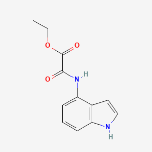molecular formula C12H12N2O3 B2522892 ethyl 2-((1H-indol-4-yl)amino)-2-oxoacetate CAS No. 1189749-63-0