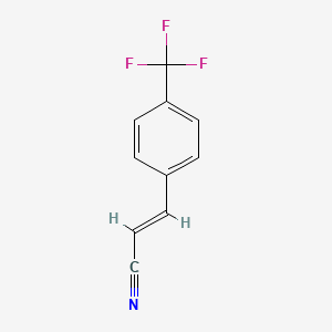 molecular formula C10H6F3N B2522901 3-[4-(Trifluoromethyl)phenyl]prop-2-enenitrile CAS No. 51791-29-8
