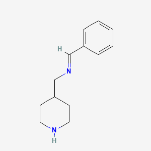 molecular formula C13H18N2 B2522908 N-Benzylidene(piperidin-4-yl)methanamine CAS No. 71207-29-9