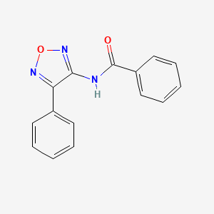 molecular formula C15H11N3O2 B2522911 N-(4-phenyl-1,2,5-oxadiazol-3-yl)benzamide CAS No. 96798-97-9