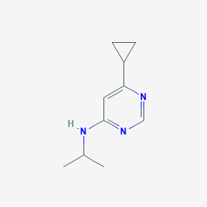 molecular formula C10H15N3 B2522921 6-环丙基-N-(异丙基)嘧啶-4-胺 CAS No. 2097892-32-3