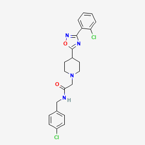 molecular formula C22H22Cl2N4O2 B2522926 N-(4-butoxybenzyl)-5-ethyl-1-methyl-4-oxo-4,5-dihydro-1H-pyrrolo[3,2-c]pyridine-2-carboxamide CAS No. 1251631-63-6