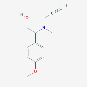 2-(4-Methoxyphenyl)-2-[methyl(prop-2-yn-1-yl)amino]ethan-1-ol