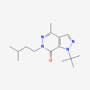 molecular formula C15H24N4O B2522934 1-(叔丁基)-6-异戊基-4-甲基-1H-吡唑并[3,4-d]哒嗪-7(6H)-酮 CAS No. 1170628-14-4